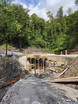 Gradnja mostu na LC 043014 Bukovo-Grahovo 4